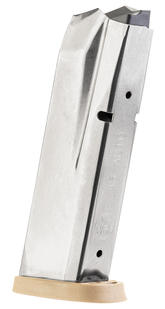 Smith & Wesson M&P .45 ACP 10rd Steel Magazine w/ Brown Base Plate