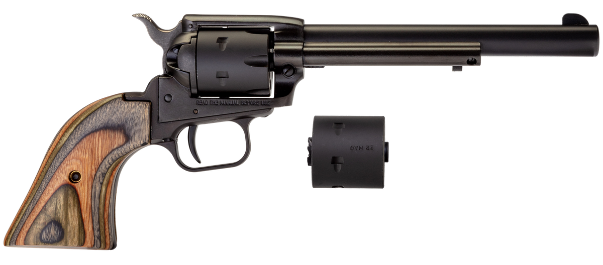Heritage Mfg Rough Rider 22 LR/22 WMR 6.50" 6-Shot SAO Revolver - Camo Laminate Grip
