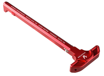 Strike Industries Latchless Charging Handle AR-15 Red Anodized Aluminum