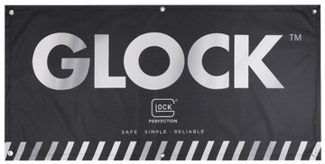 Glock AD02044 Fabric Banner Black 4' x 2'