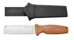Camillus Swedge 4.30" Fixed Blade 420 Steel Titanium Bonded Tan Handle