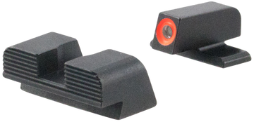 AmeriGlo SG434 Protector Sight Set for Sig Sauer P320 - Green Tritium Orange Outline Front / Black Serrated Rear