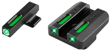 TruGlo TFX FNX-45/FNP-45 Tritium Fiber Optic 3-Dot Night Sight Set - Black Nitride