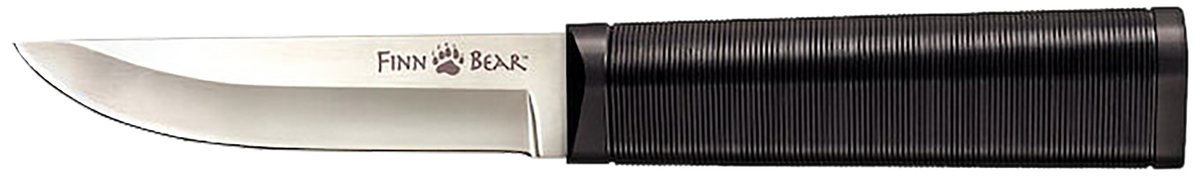 Cold Steel Finn Bear 4" Fixed Blade Plain 4116 SS Black Polypropylene Handle