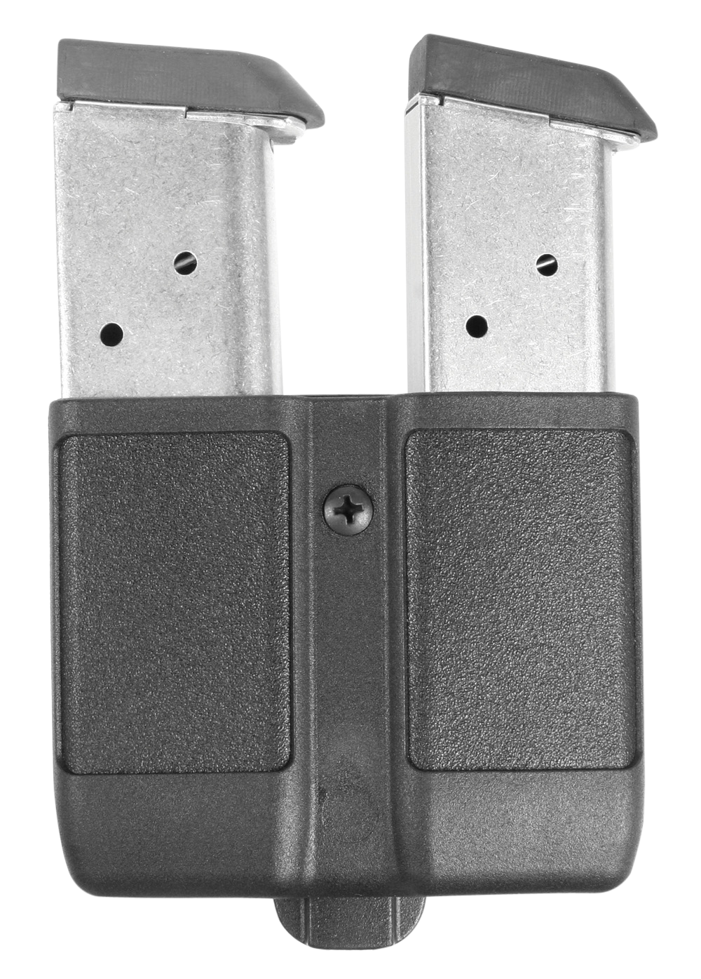 Blackhawk Double Mag Case Black Polymer Belt Clip - Holds 2 Single Stack 9mm/40/45 Magazines