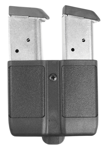 Blackhawk Double Mag Case Black Polymer Belt Clip - Holds 2 Single Stack 9mm/40/45 Magazines