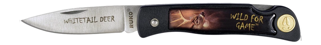 Rynoblade Knives RUKO RUK0130WD 420A 2.5" Whitetail Folding Knife