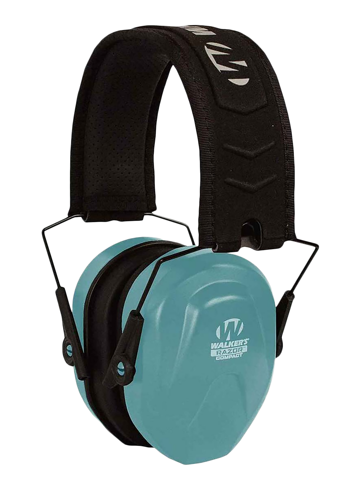 Walkers Game Ear Razor Compact Passive Muff 24 dB Over the Head Teal/Black Polymer - Youth/Women