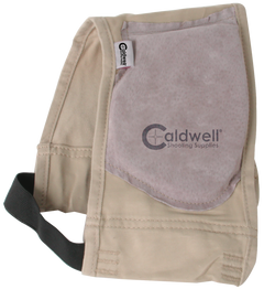 Caldwell Magnum Recoil Shield Tan Cloth w/Leather Pad 1/2" Pad