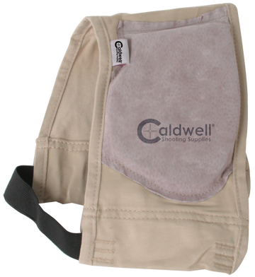 Caldwell Magnum Recoil Shield Tan Cloth w/Leather Pad 1/2" Pad