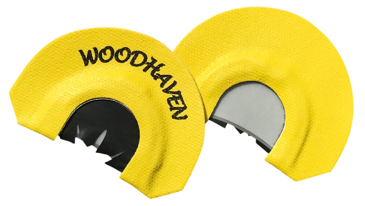 WoodHaven Custom Calls Black Reactor 3-Reed Turkey Diaphragm Mouth Call - Yellow