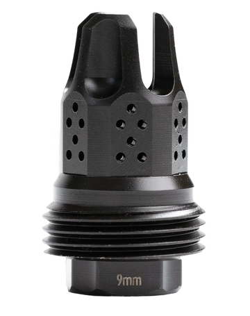 JK Armament War Eagle HD Compensator/Flash Hider 9mm 1/2x28 Black Nitride