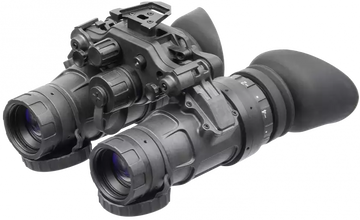 AGM Global Vision UNVG Night Vision Goggles Gen 3 Auto-Gated White Phosphor Level 1 1x 64-72 Ip/mm - Black