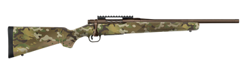 Mossberg Patriot Compact 22-250 Rem 18" 5+1 Bolt-Action Rifle - Patriot Brown Cerakote/MultiCam
