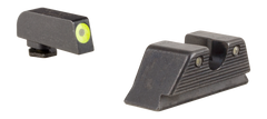 Trijicon 601088 HD Night Sight Set Yellow Front Outline / Green Rear - Glock MOS - Front/Rear Set