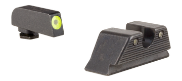 Trijicon 601088 HD Night Sight Set Yellow Front Outline / Green Rear - Glock MOS - Front/Rear Set