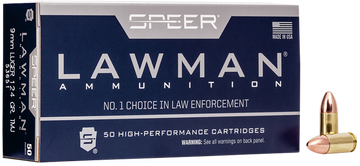 Speer Ammo Lawman 9mm Luger 124 gr TMJ - Box or Case