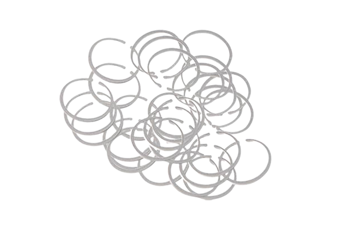 Luth-AR BT-01-30P Bolt Gas Rings 223 Rem/5.56mm AR-15 30-Pack Silver