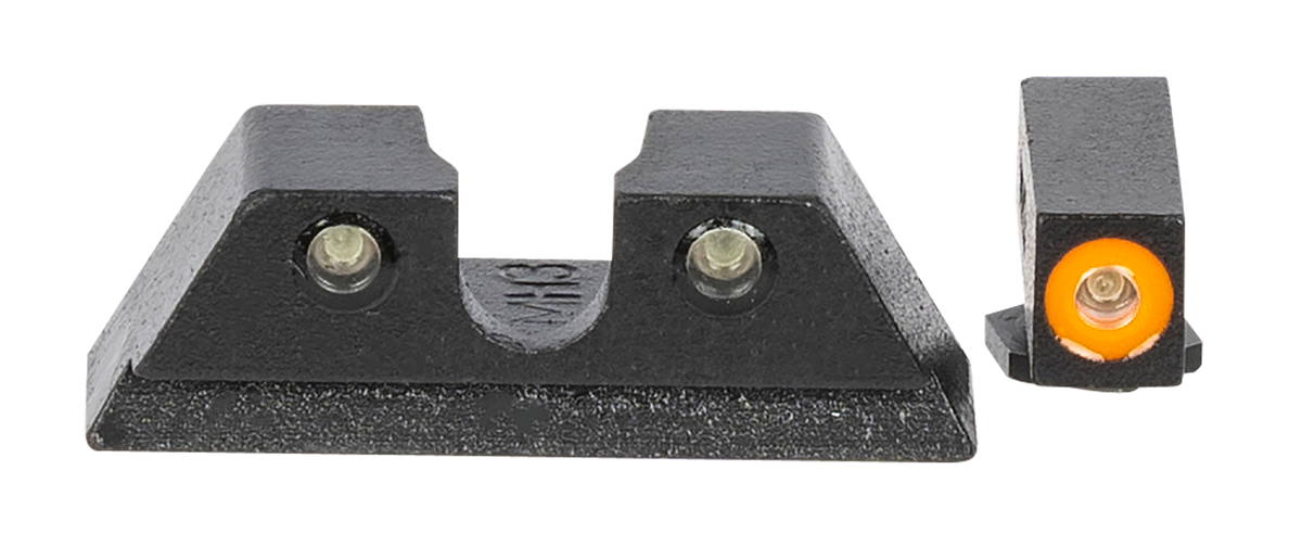 Meprolight Hyper-Bright Green Tritium Orange Outline Front Pistol Sight Set - Taurus G3C
