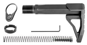 Phase 5 Weapon Systems CMSA Carbine Mini Stock Assembly Black Aluminum for AR-15/AR-10