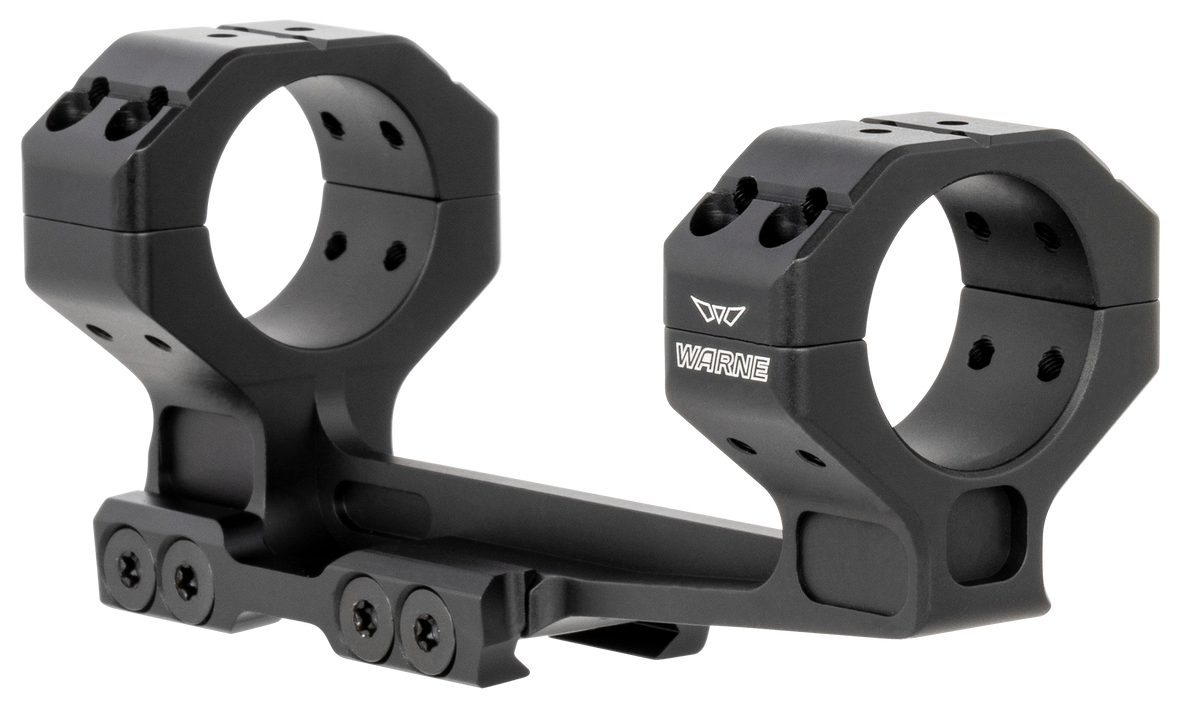 Warne 781820MOA Precision Cantilever Mount Scope Mount/Ring Combo 30mm 20 MOA Black Anodized