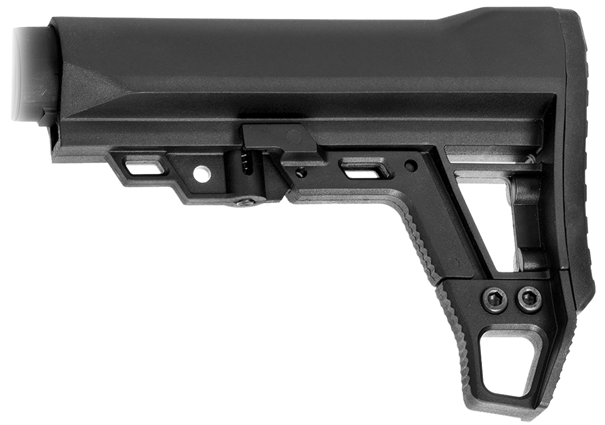 Aim Sports ARAMSO1 Advanced Modular 6-Position Collapsible Stock - Black Synthetic for AR-15