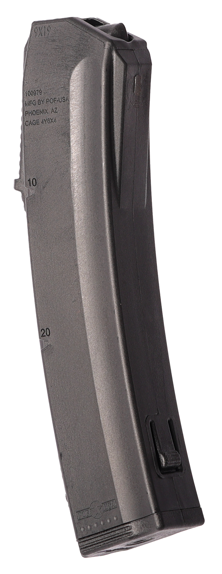 Patriot Ordnance Factory 00829 Phoenix 9mm Luger 10rd Black Polymer Magazine