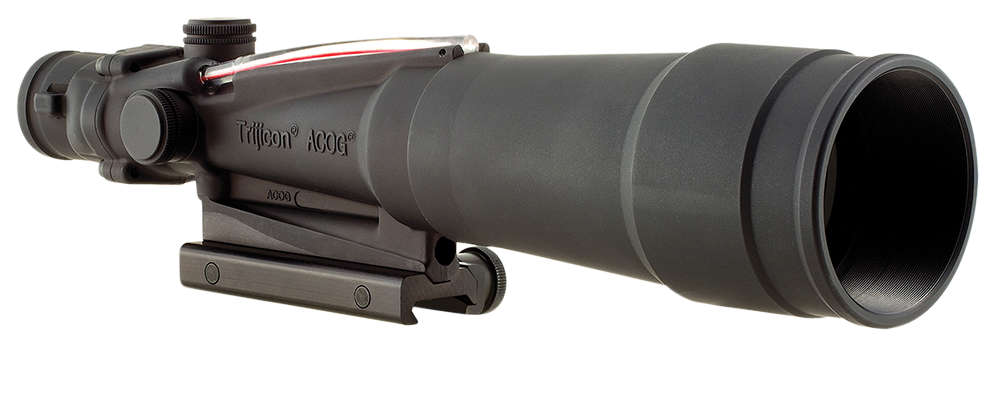 Trijicon 100173 ACOG 5.5x50mm Illuminated Red Chevron .223/5.56 BDC Riflescope - Black Hardcoat Anodized