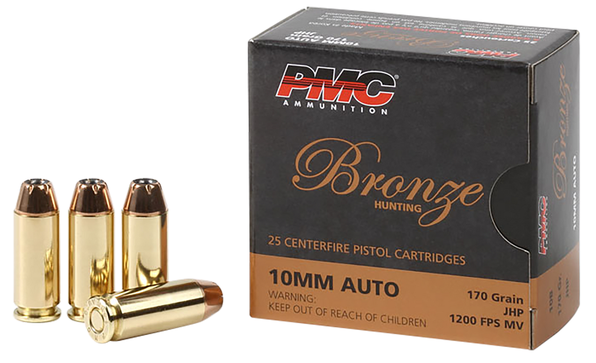 PMC 10B Bronze 10mm Auto 170 gr Jacketed Hollow Point - Box or Case