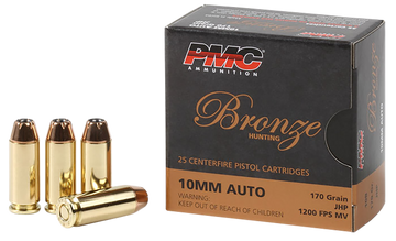 PMC 10B Bronze 10mm Auto 170 gr Jacketed Hollow Point - Box or Case