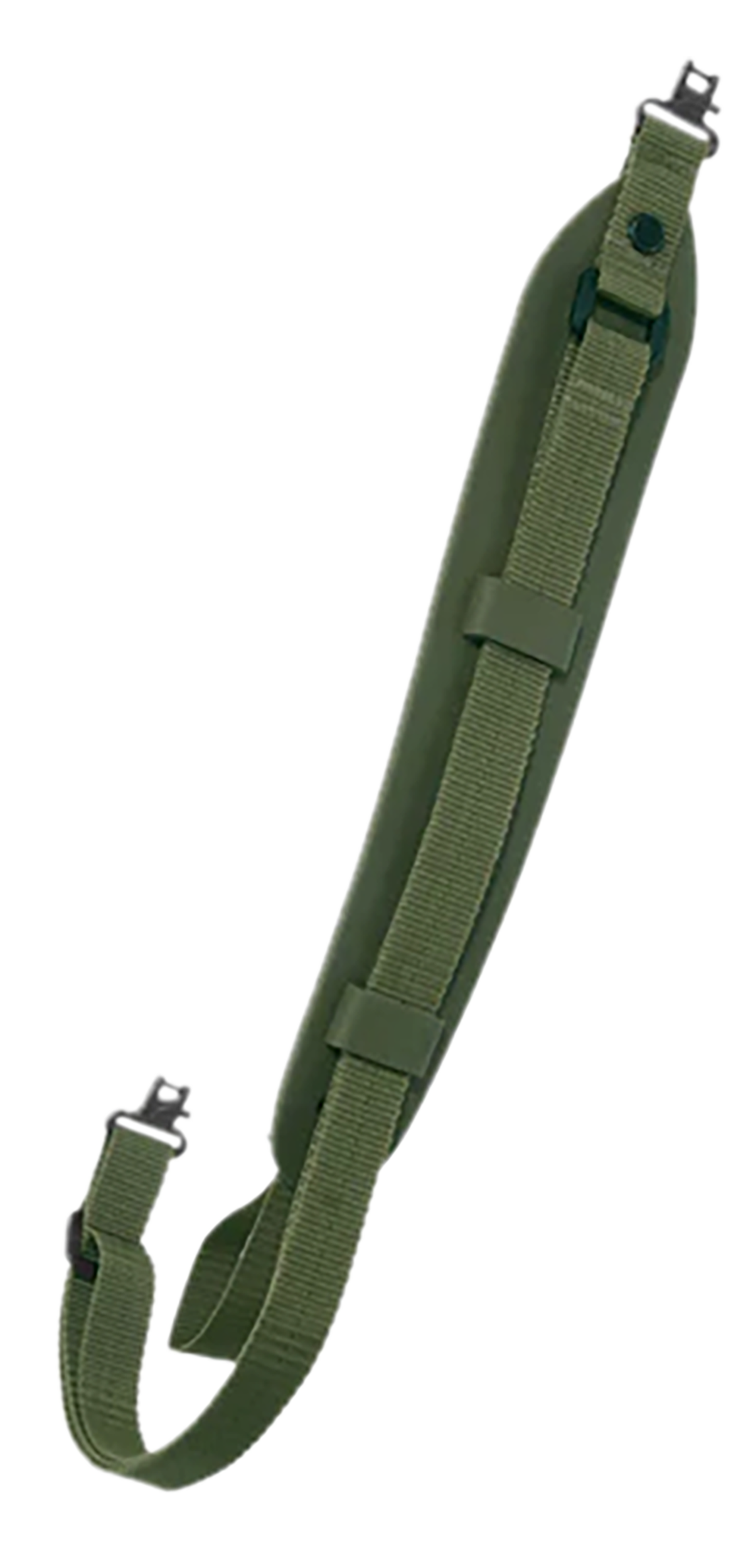 Outdoor Connection Super Grip Sling 2" x 32" Green Nylon Padded w/ 1" Swivel for Rifle/Shotgun