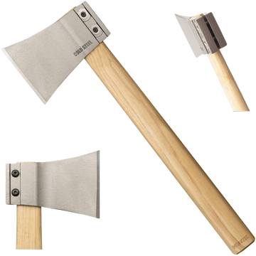 Cold Steel CS90AXA Professional Thrower 4" Hatchet 1055 Carbon Steel American Hickory Handle 16" OAL