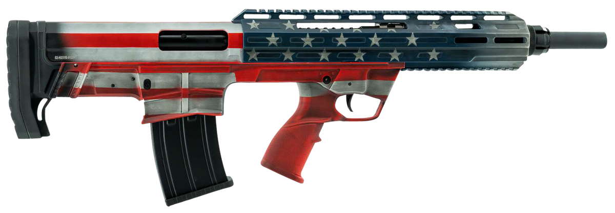 Tokarev USA TBP Bullpup 12 Gauge 18.50" 3" 5+1 Semi-Auto Shotgun - American Flag