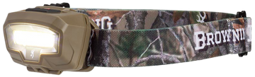 Browning Night Gig Headlamp 26/485 Lumens Red/White LED Flat Dark Earth - 25 yd Beam