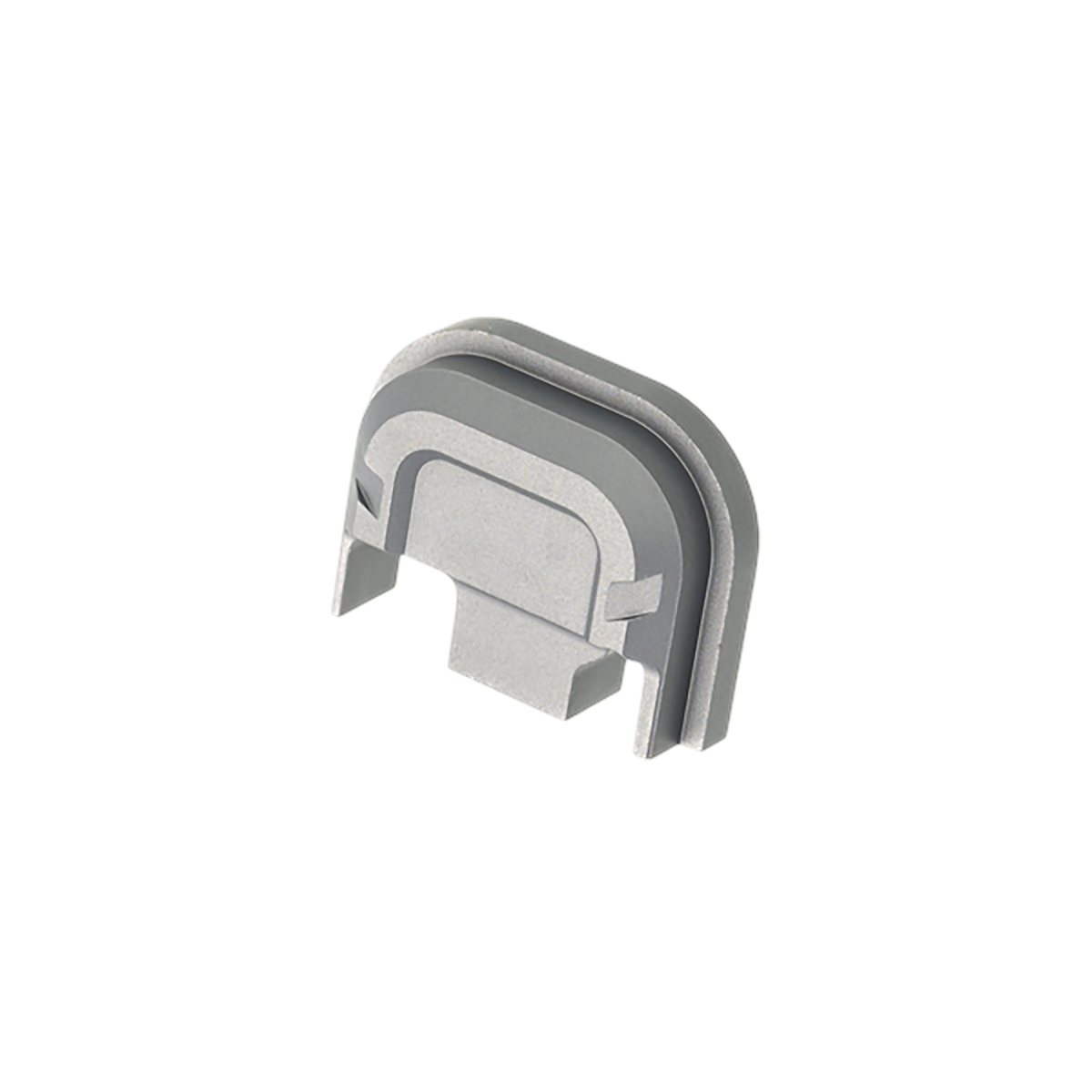 Tyrant CNC Slide Cover Plate Chevron Design Glock Gen 1-4 Gray Aluminum