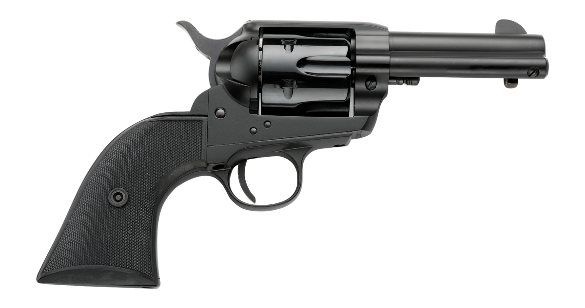 Pietta Alloy 9mm Luger 3.5" 6-Shot Revolver - Matte Black Alloy Steel Frame