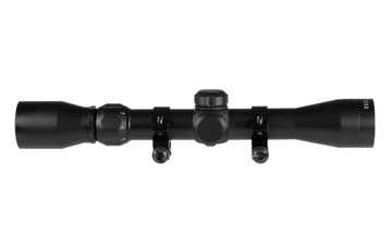 TruGlo Trushot 3-9x40mm 1" Tube Duplex Reticle Rifle Scope w/Mounting Rings - Black