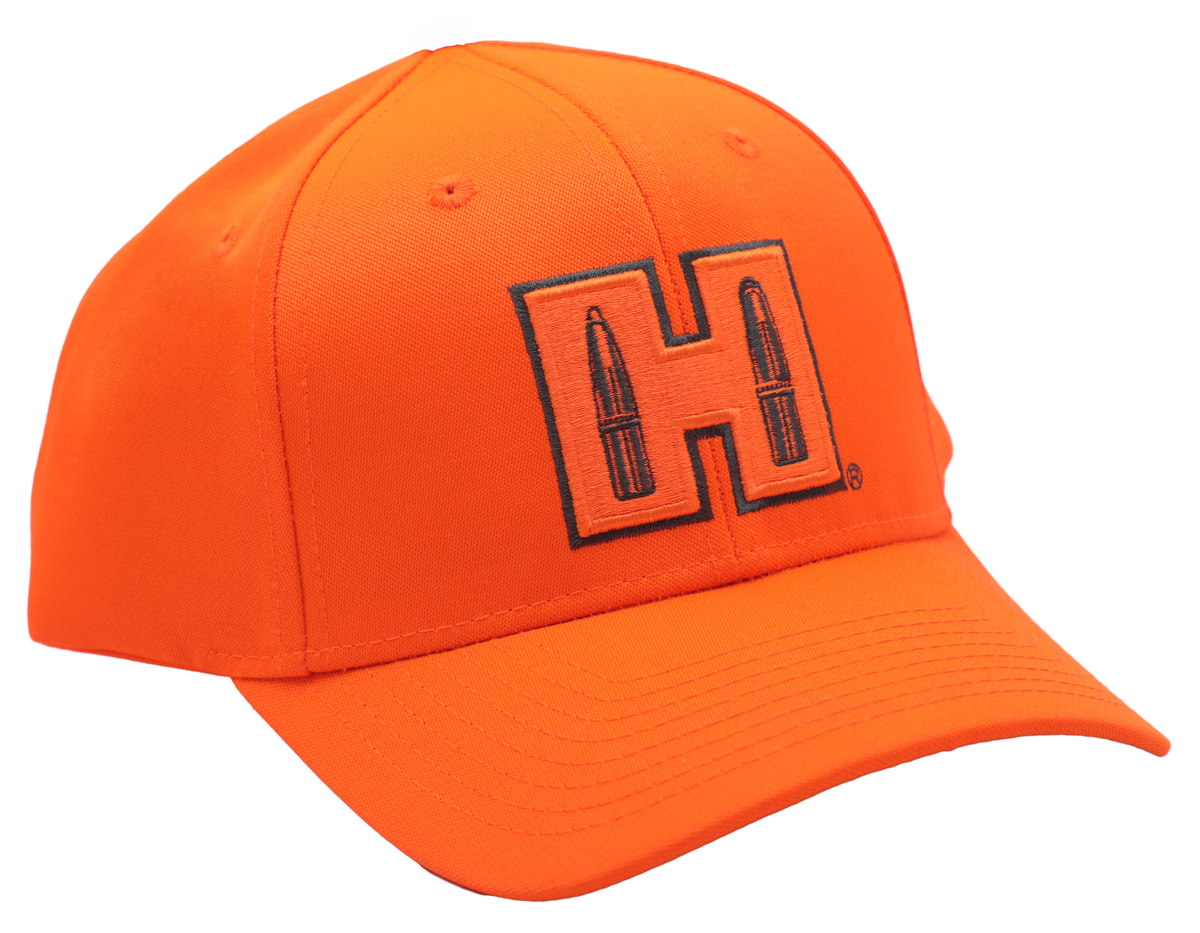 Hornady H Patch Blaze Orange Semi-Structured Snapback Hat - OSFA