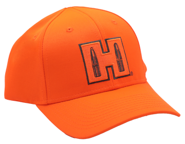 Hornady H Patch Blaze Orange Semi-Structured Snapback Hat - OSFA