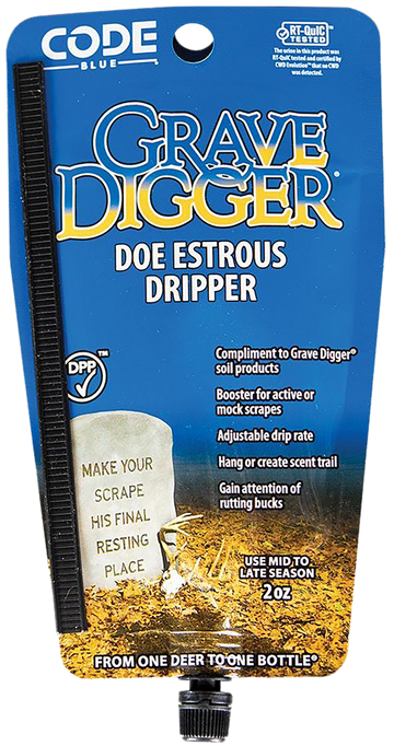 Code Blue Grave Digger Doe Estrous Deer 2 oz Dripper