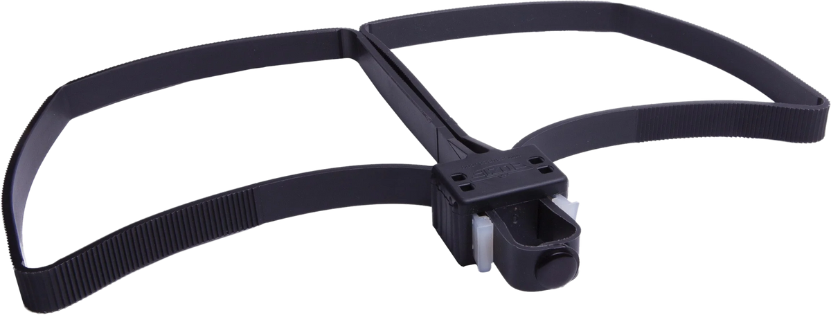 Uzi Accessories Flex Cuff Black Polymer Adjustable Handcuff