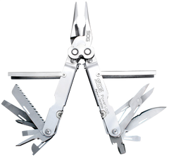 S.O.G PowerLock 7" 18-Tool Multi-Tool Polished 420 Stainless Steel - Includes Nylon Sheath