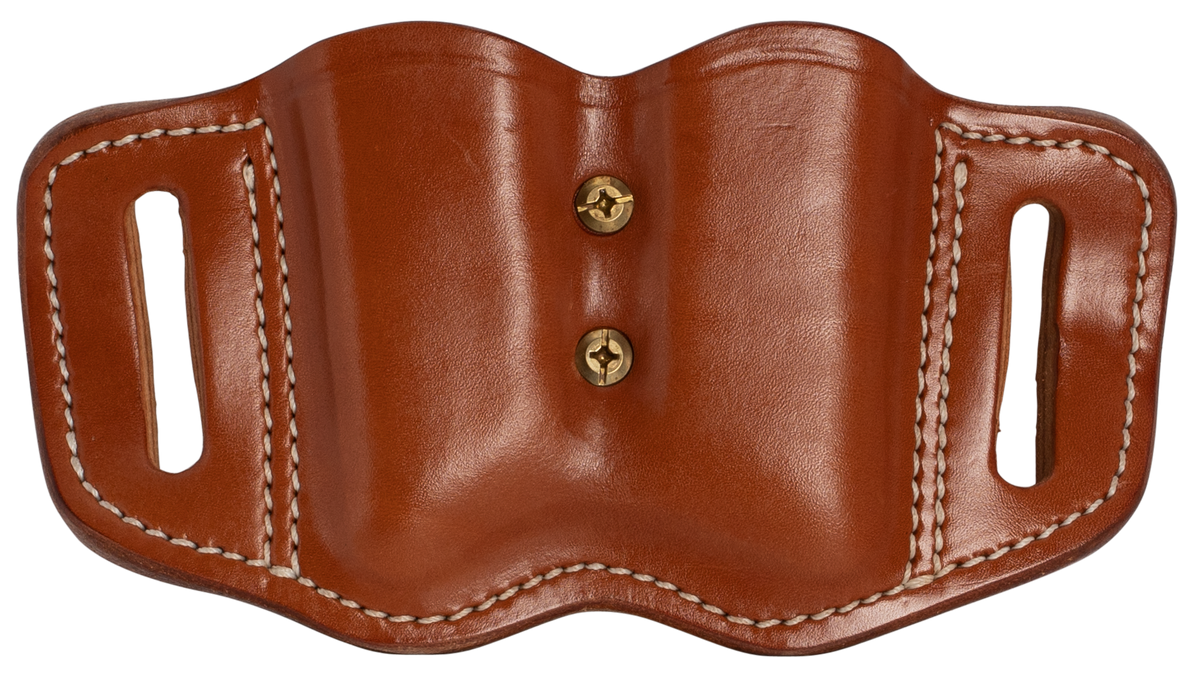 1791 Gunleather MAG-F 2.2 Double Mag Holster Double Stack Belt Slide Classic Brown Leather