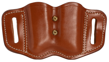 1791 Gunleather MAG-F 2.2 Double Mag Holster Double Stack Belt Slide Classic Brown Leather