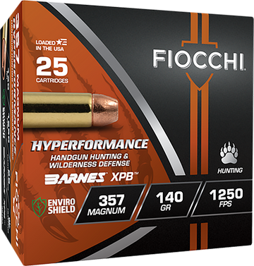 Fiocchi Hyperformance 357 Mag 140gr XPB 25 Rounds - Box or Case