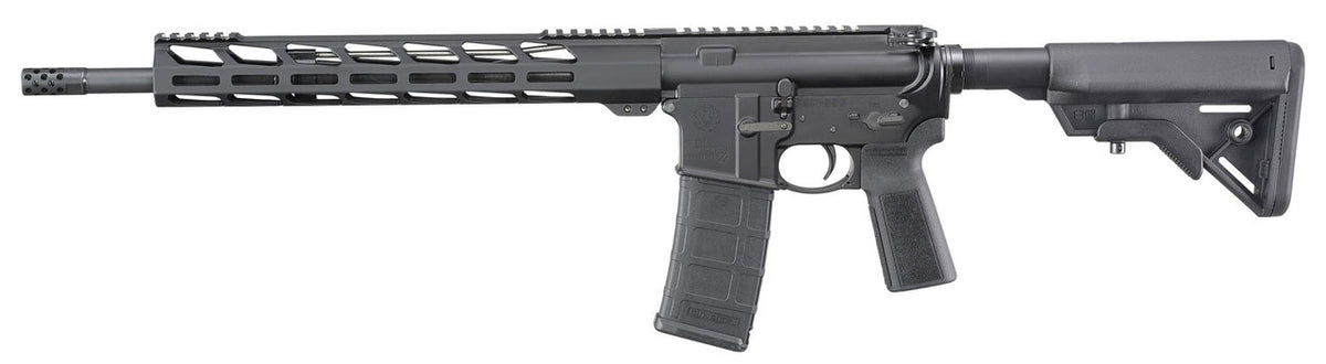 Ruger 8542 AR-556  5.56x45mm NATO 16.10 30+1 Black Hard Coat Anodized Adjustable B5 Bravo Stock Black B5 Grip
