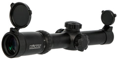 Konus 7184 KonusPro M-30 1-4x 24mm Obj 100-25 ft @ 100 yds FOV 30mm Tube Black Finish Dual Illuminated Red/Blue Engraved Circle Dot