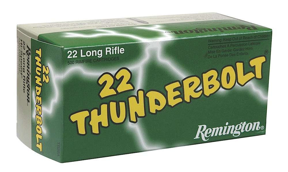 Remington Ammunition TB22B Thunderbolt  22 LR 40 gr Round Nose (RN) 500 Bx/ 10 Cs