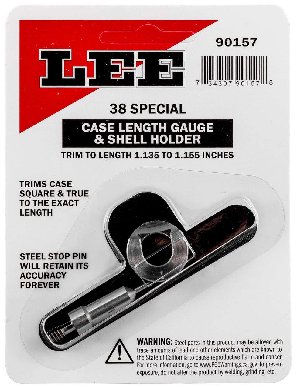 Lee 90157 Case Length Gauge 38 Special