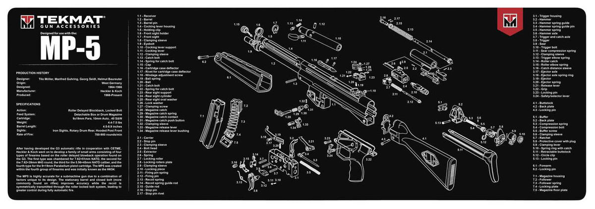 TekMat TEKR20SIGP238 Ultra Premium Cleaning Mat  Sig P238 Parts Diagram 15x 20